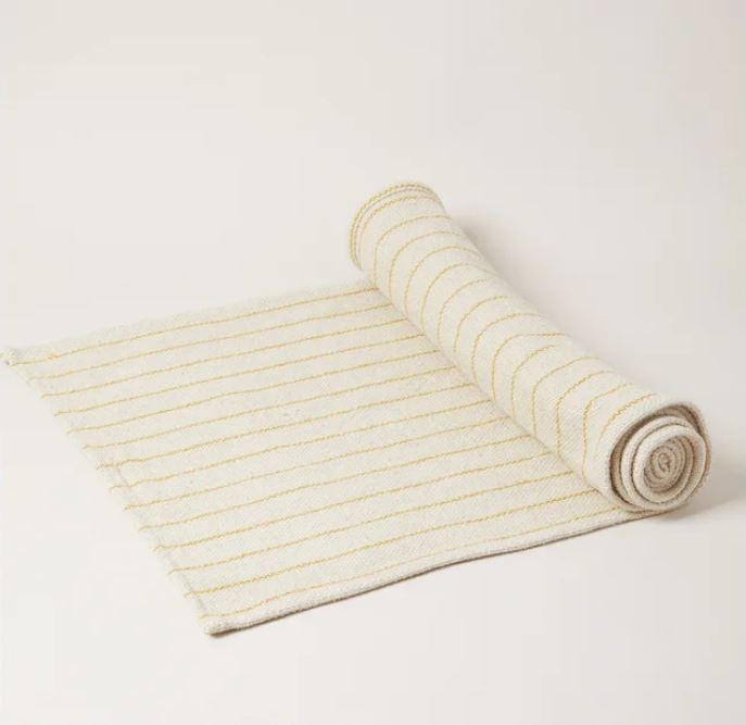Organic Striped Table Runner
