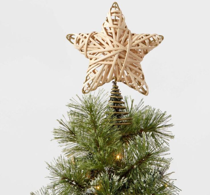 Rattan Star Tree Topper