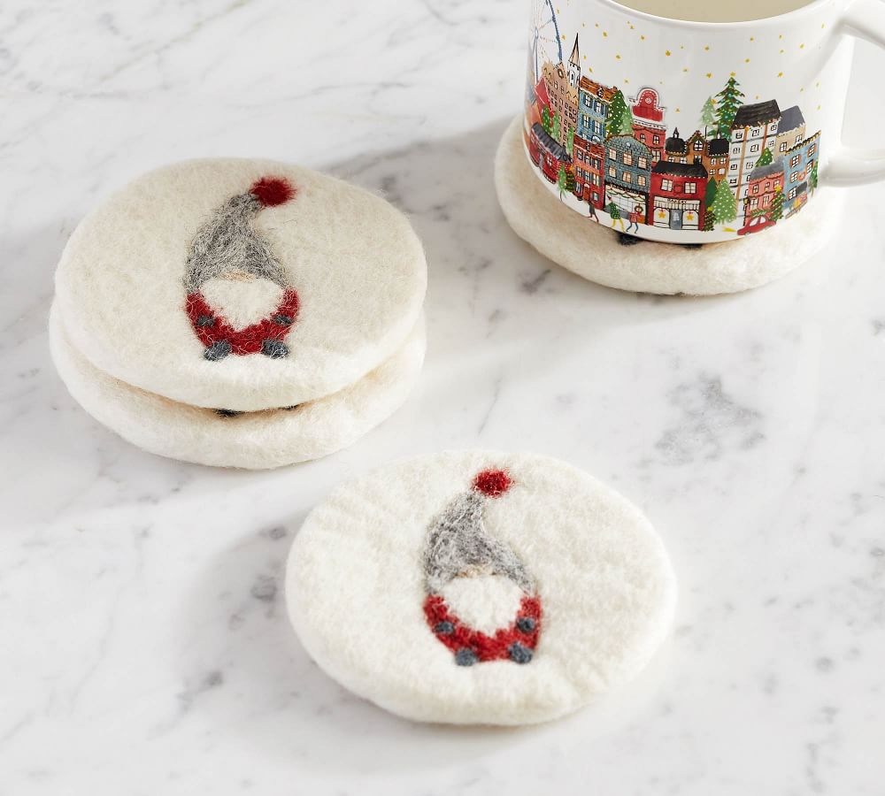 Gnome Felt Coasters