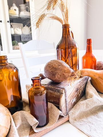Simple Rustic Thanksgiving Centerpiece