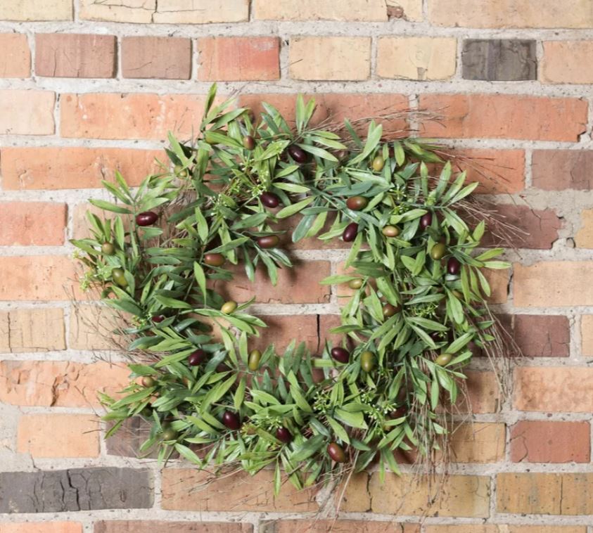 Faux Olive Silk Wreath