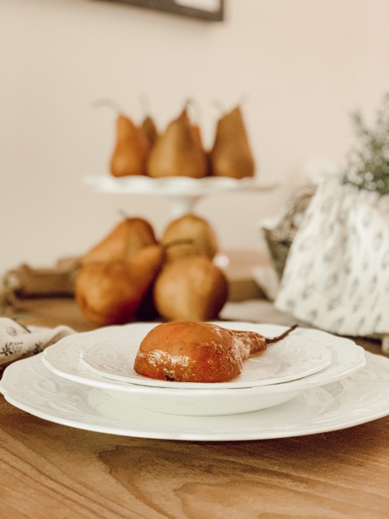 Pear tablescape for a summer gathering with friends & family.