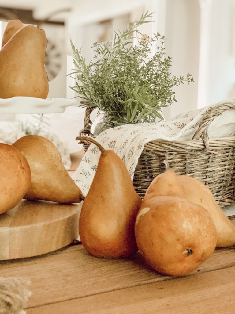 Pears and rosemary are a delightful summer combination.
