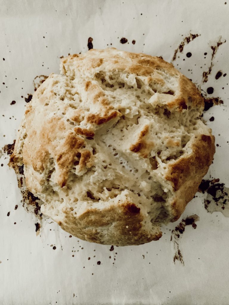 Irish soda bread recipe made in my cottage farmhouse kitchen.