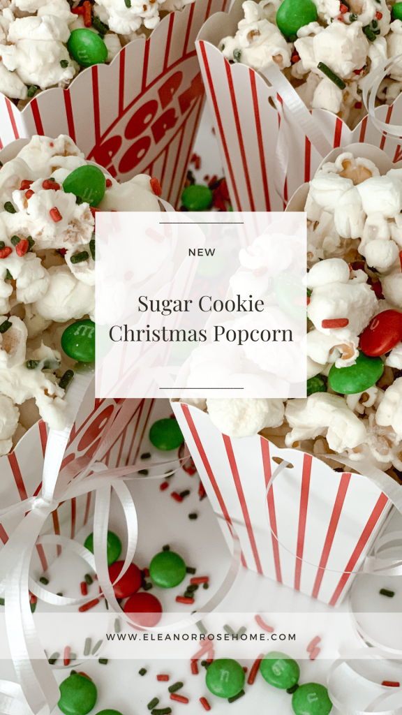 Sugar cookie with popped corn recipe for the holidays.