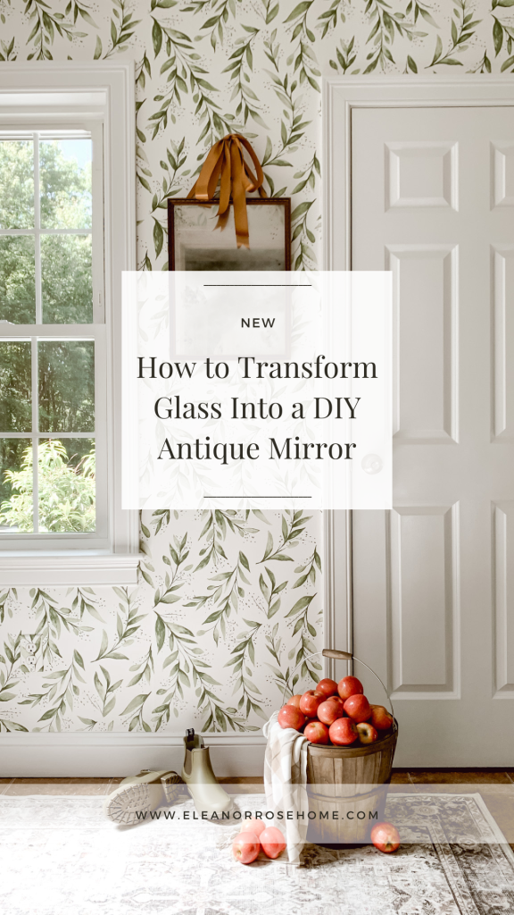 Tutorial on how to easily transform glass into an antique mirror.