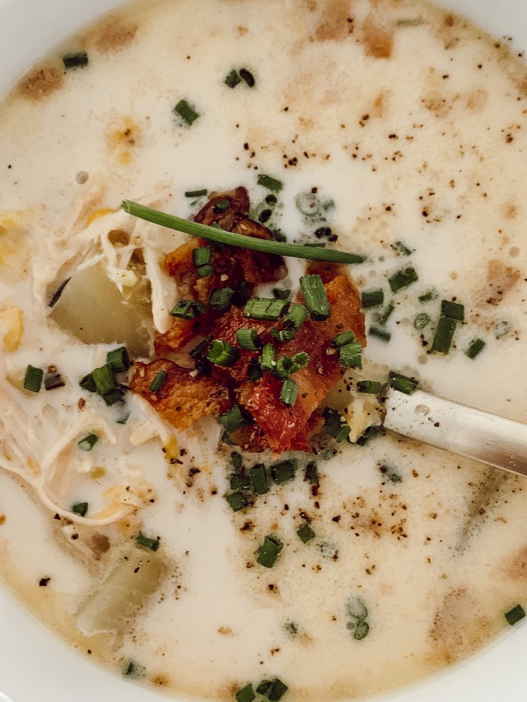 A hearty and creamy slow cooker soup recipe for the whole family.