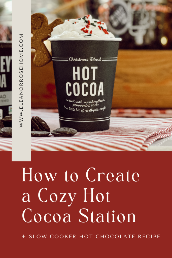 Learn how to create a hot chocolate bar station and find a delicious slow cooker hot cocoa recipe.
