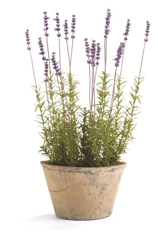 Faux Potted Lavender 