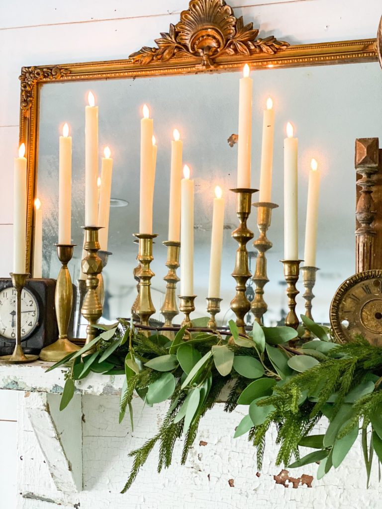 Winter Transitional Mantel