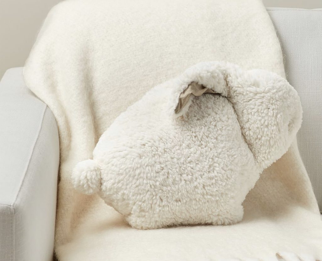 Fleece Bunny Pillow