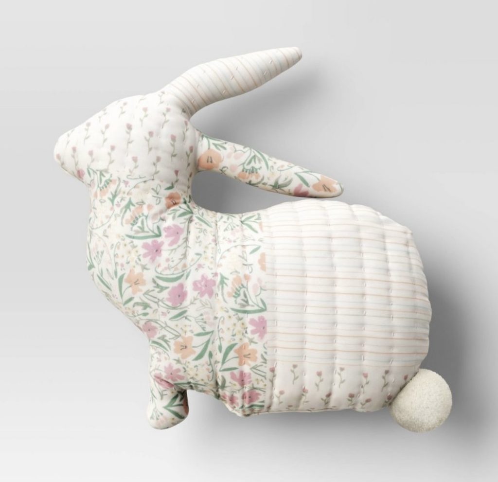 Quilted Rabbit Pillow