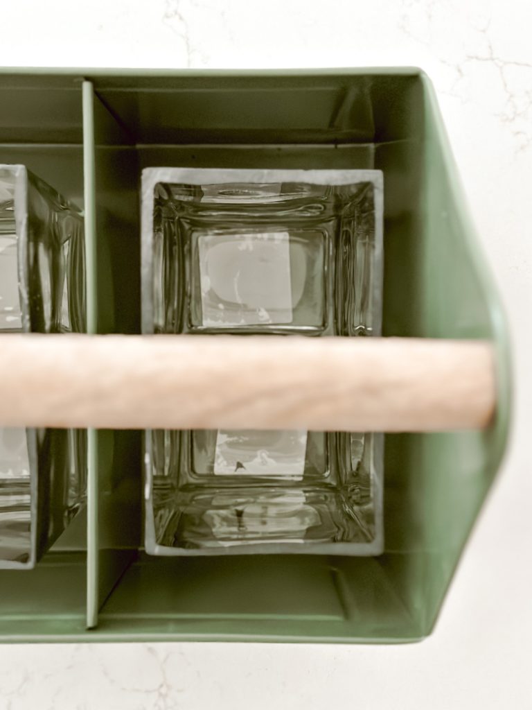 How to create a garden caddy centerpiece for spring.