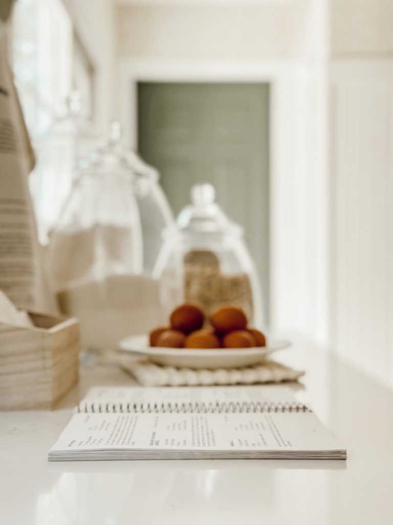 Cozy kitchen decor for spring with the baking essentials.