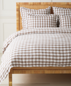 Gingham bedding is beautiful for any season of the year.