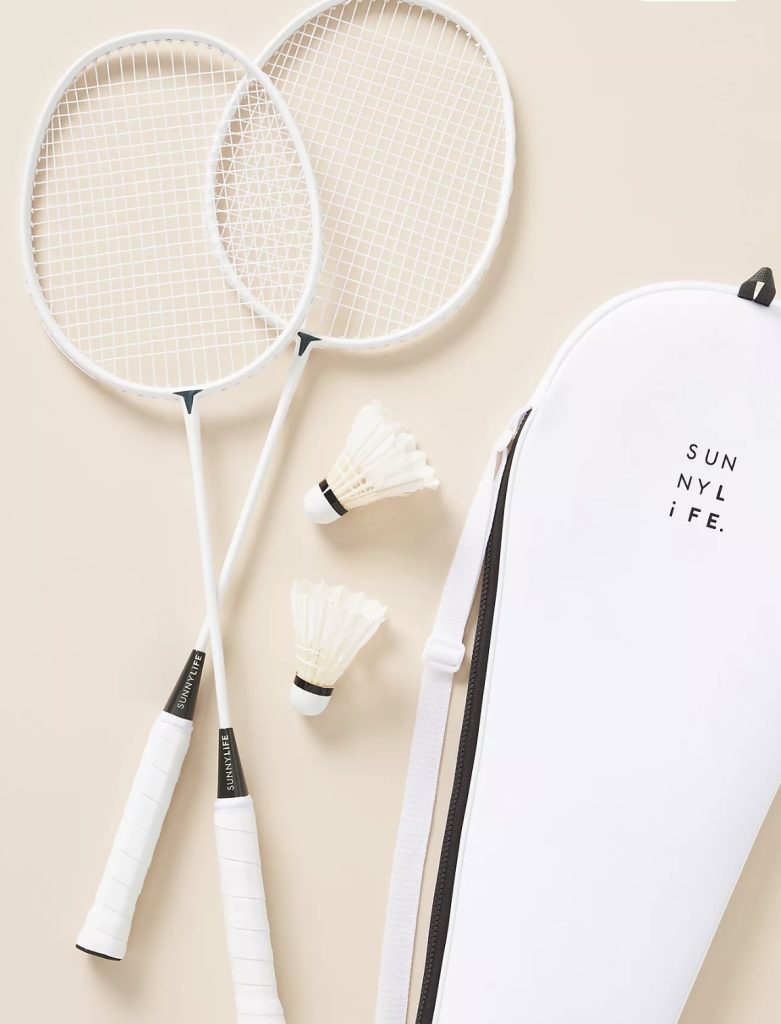 Badminton set from Anthropologie is a fun summer game to gift mom this Mother's Day.