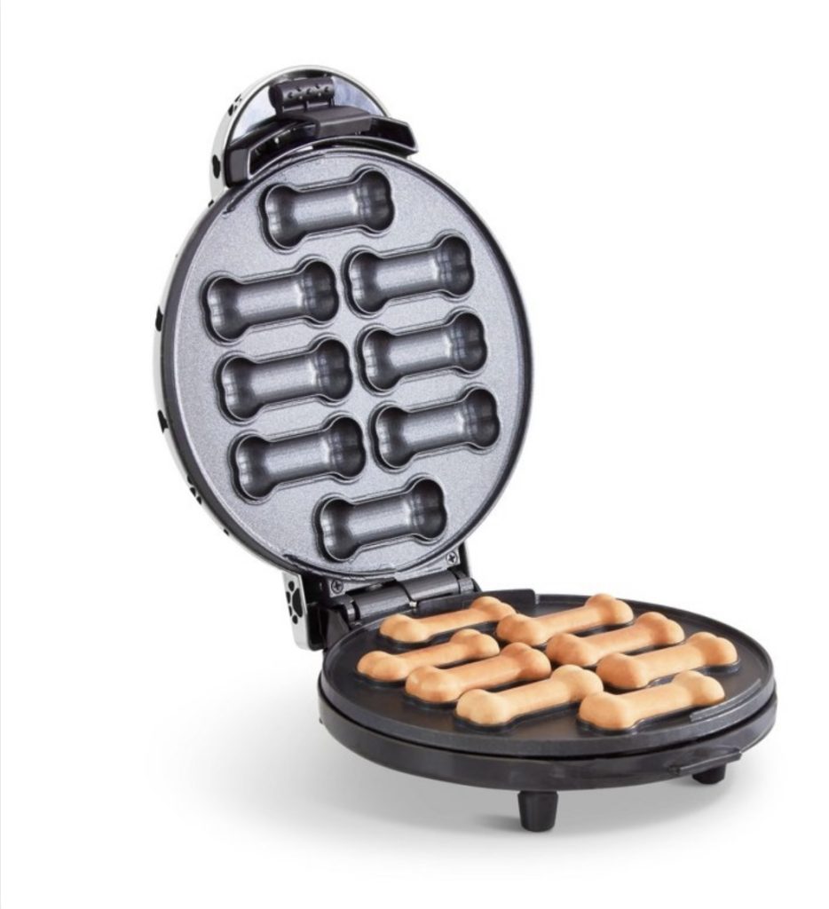 Biscuit maker to easily make homemade dog treats.