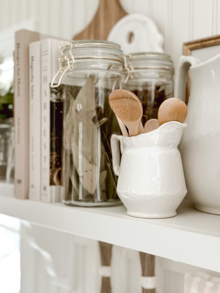 A great spring decorating idea is to add dried herbs to kitchen decor.