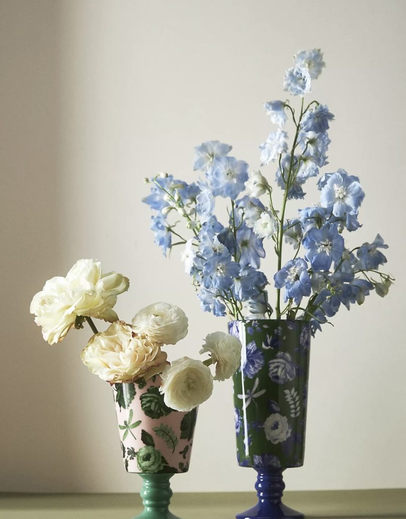 Anthropologie floral vases for mom this Mother's Day.