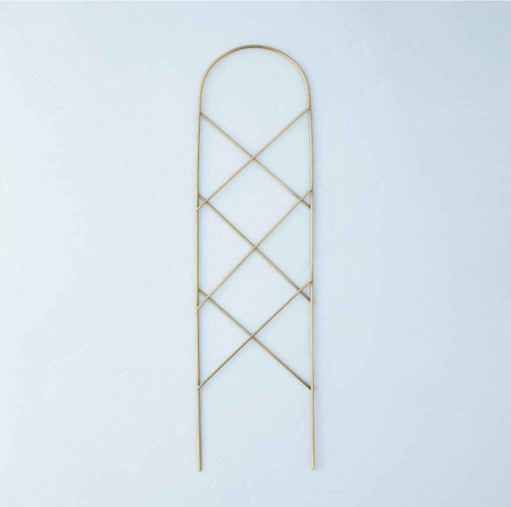 Hearth & Hand trellis for climbing plants in a cottage garden this Mother's Day.