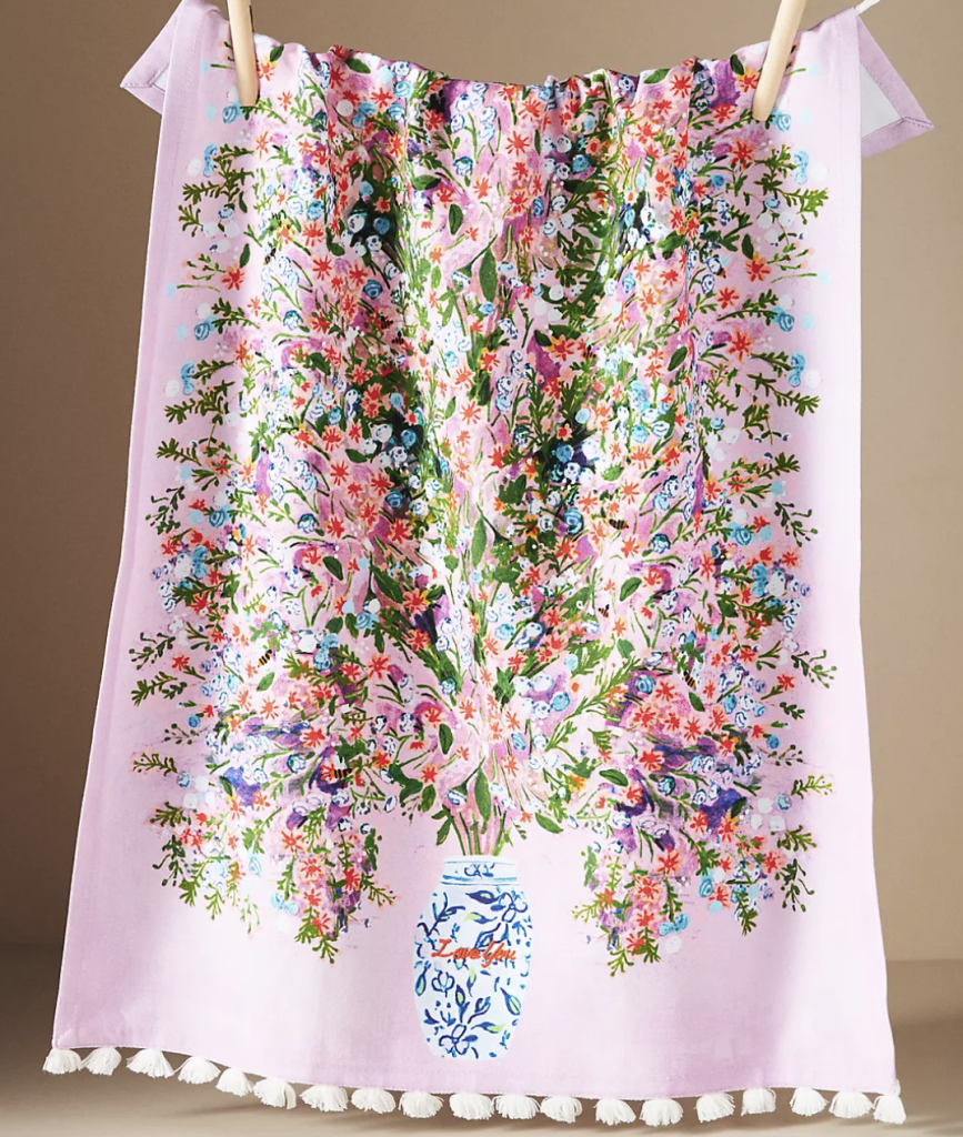 Love you dish towel for mom this Mother's Day from Anthropologie.