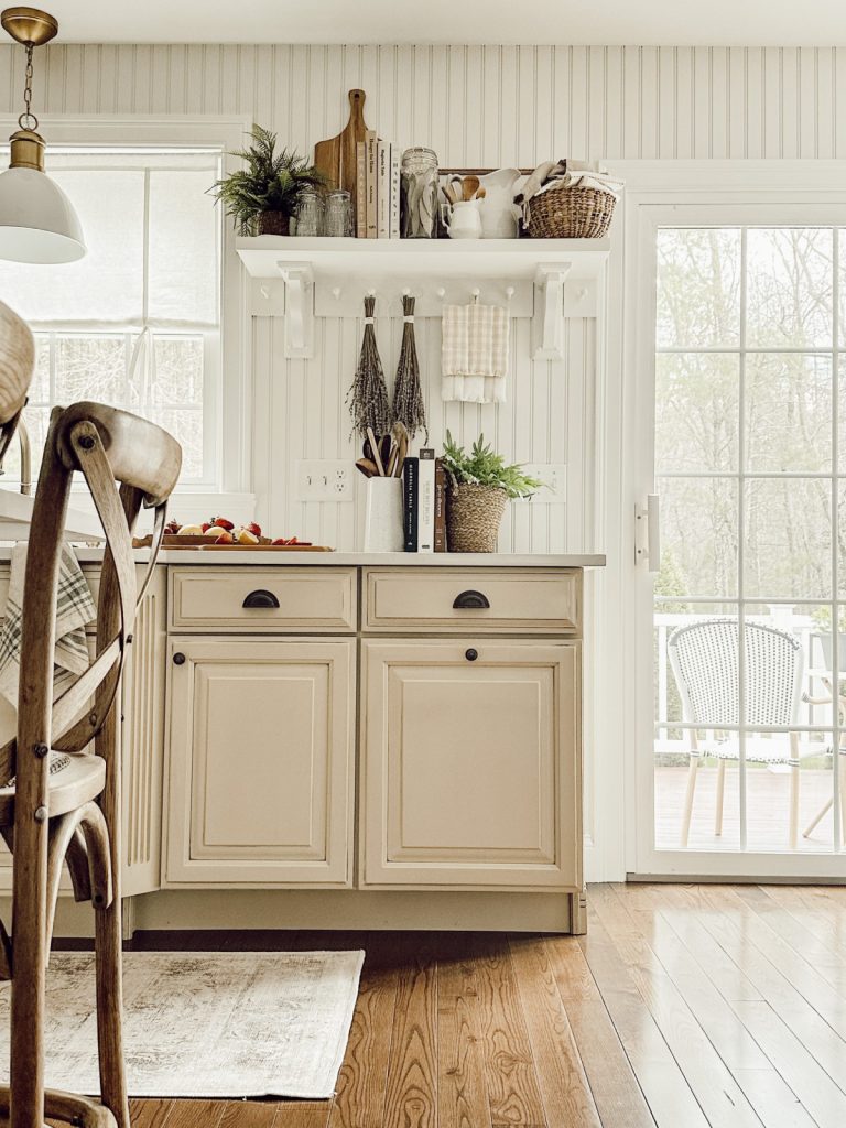Spring decorating ideas in the kitchen should include new & vintage pieces.