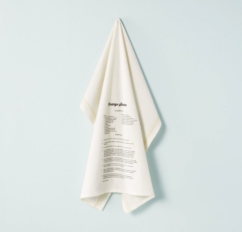 Orange scone dish towel from Hearth & Hand with Magnolia.