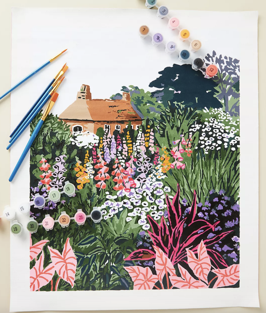 A fun Mother's Day gift is a paint by numbers set.