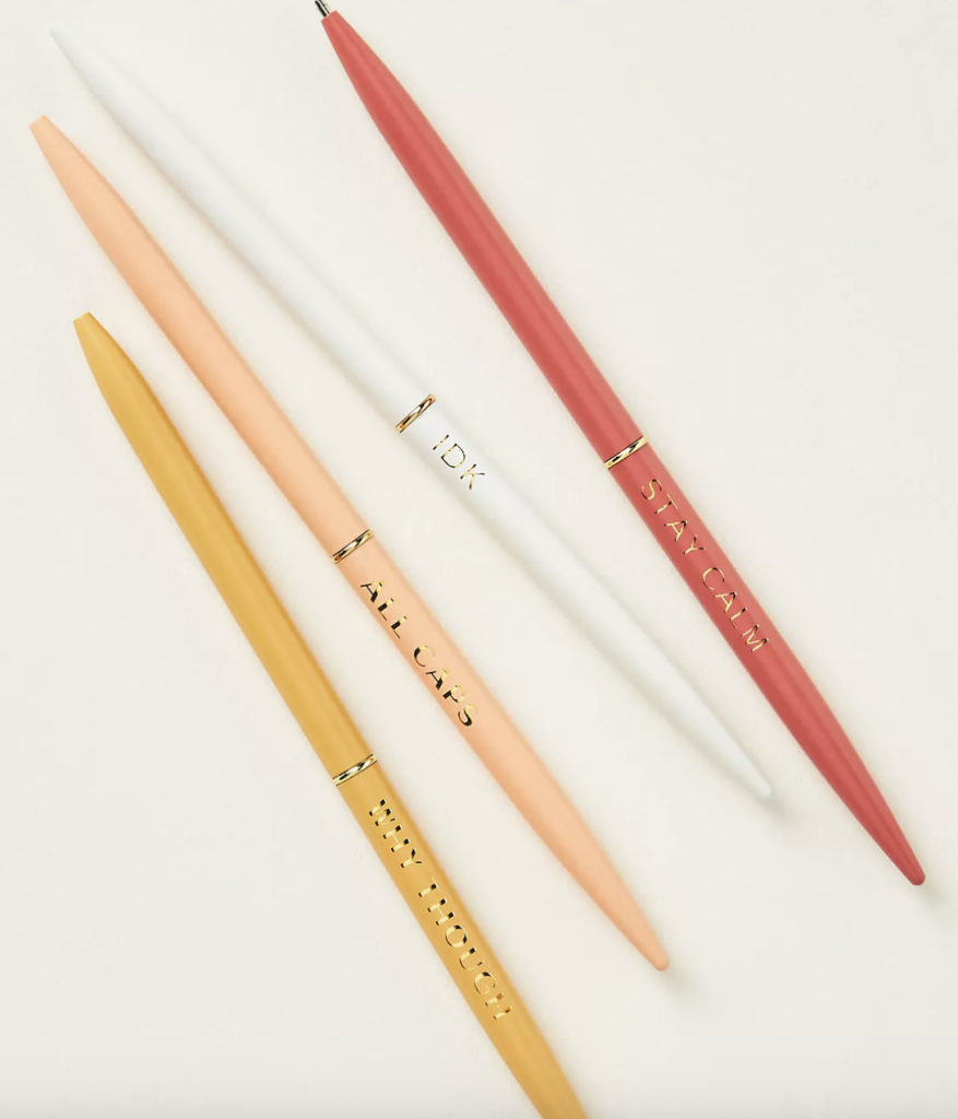 Fun pens for mom on Mother's Day for journaling.