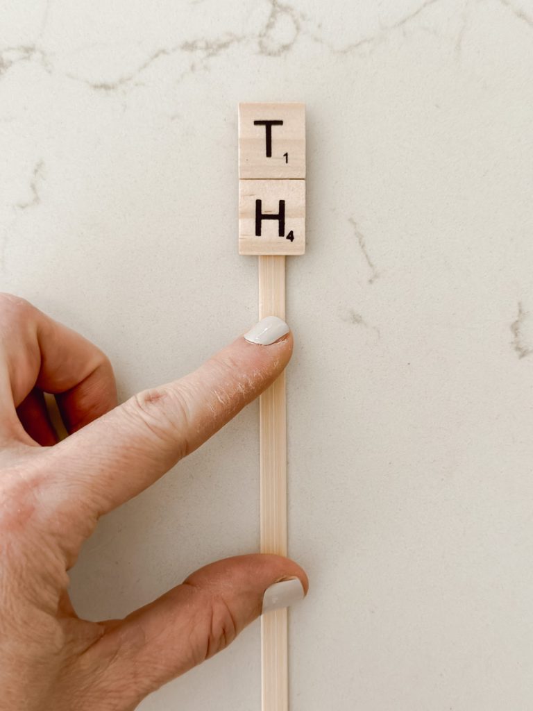 Plant labels are an easy spring craft with only a couple of supplies.