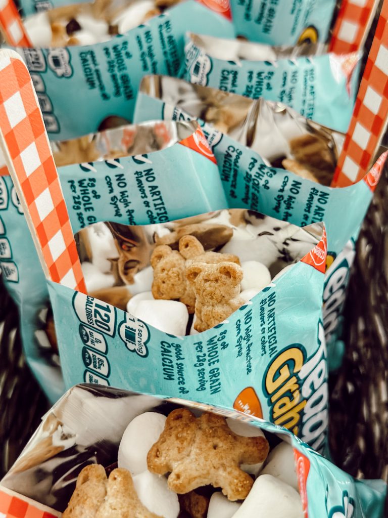 A fun summer treat with teddy grahams, chocolate chips, and marshmallows.