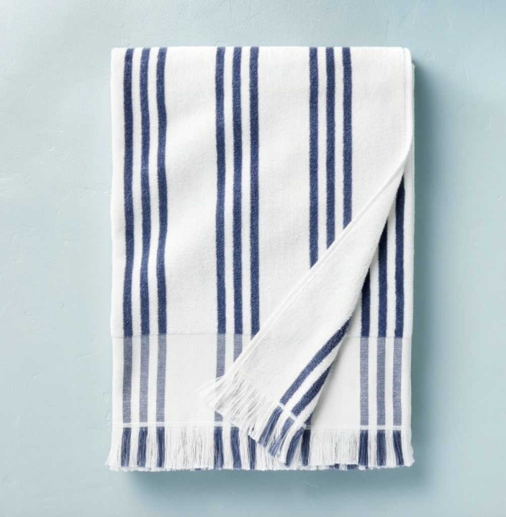 Striped Beach towel for dad this summer is an ideal Father's Day gift.