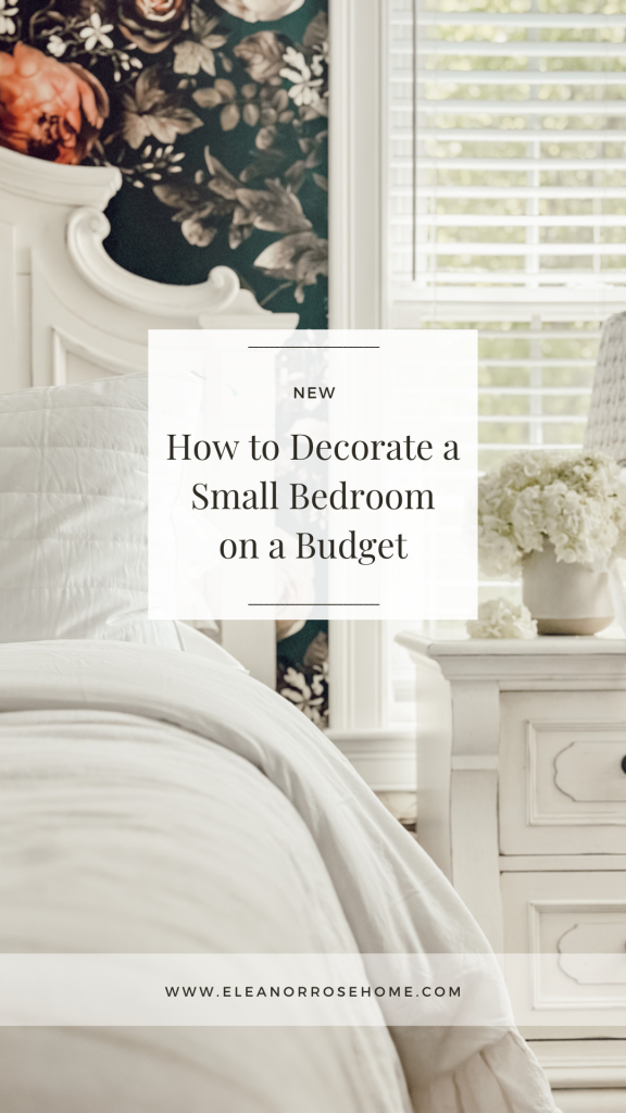 How to decorate a small bedroom on a budget.