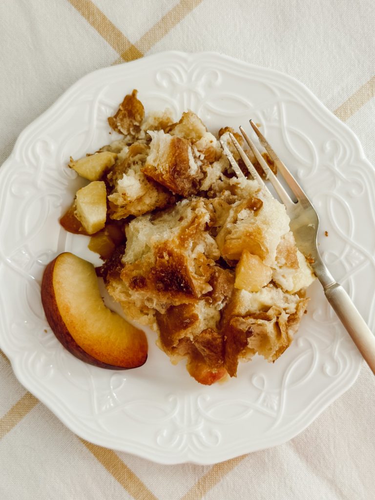 Delicious bread pudding for an easy summer or winter dessert. 
