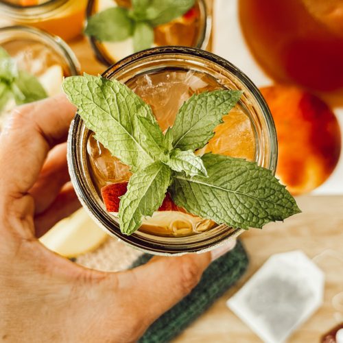 Refreshing summer beverage with fresh ingredients.