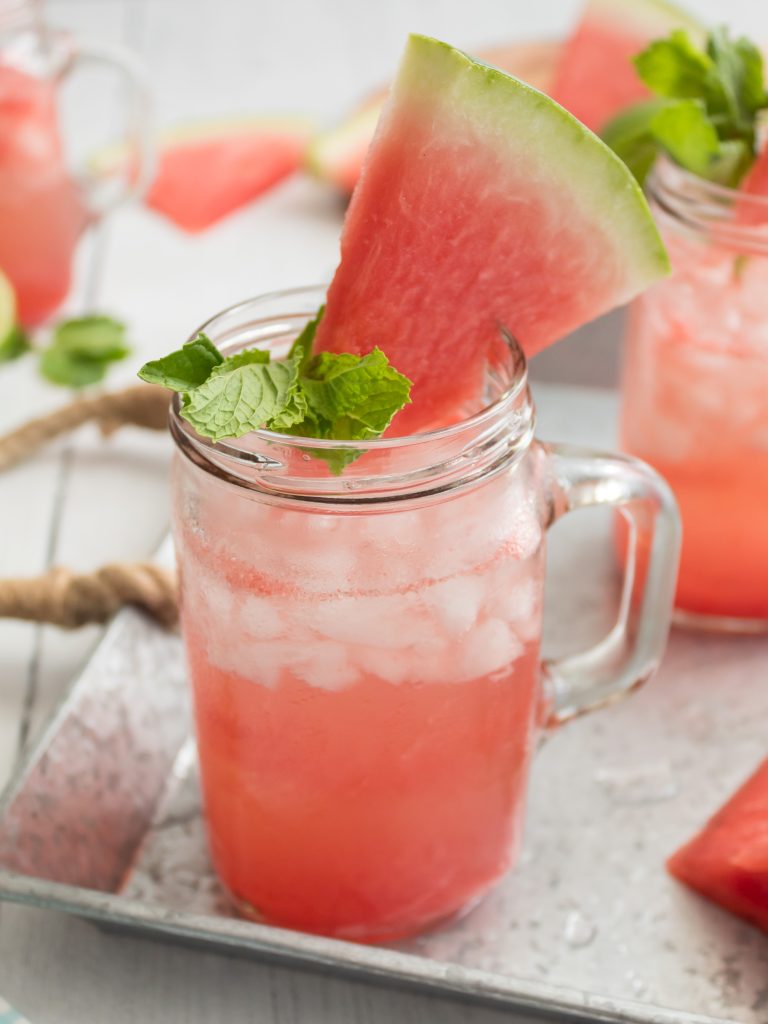 Simple & refreshing watermelon crush drink for summer.