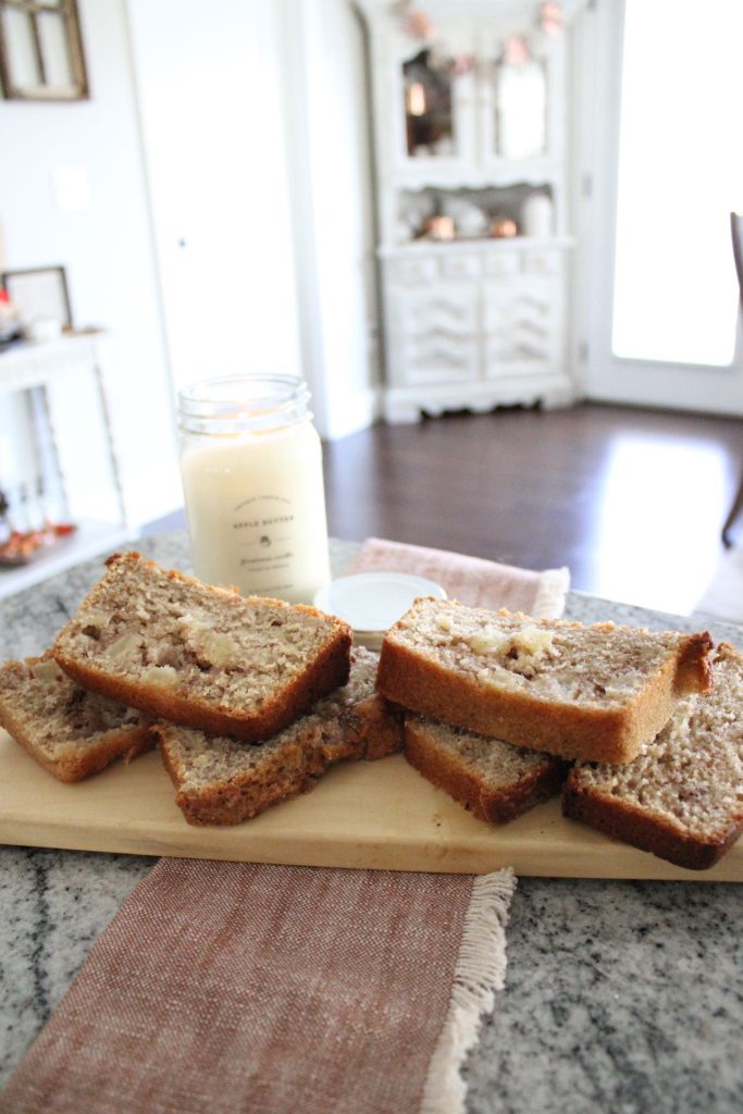 Apple cinnamon bread is the perfect breakfast or snack option.