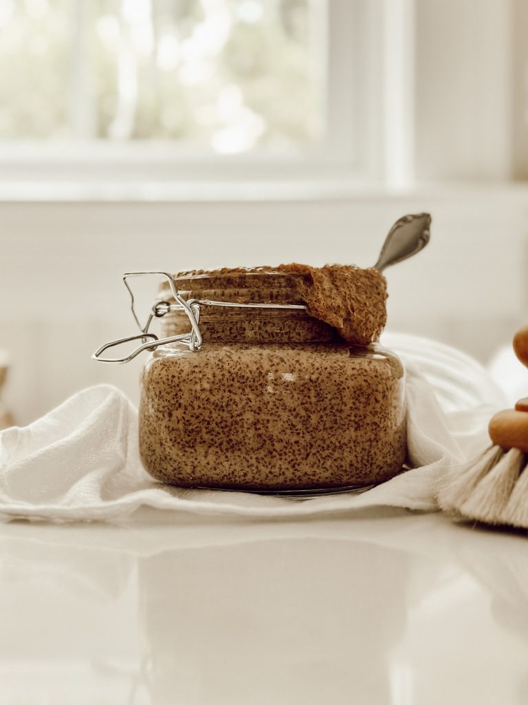 Remove dry skin during the winter months with a homemade scrub.