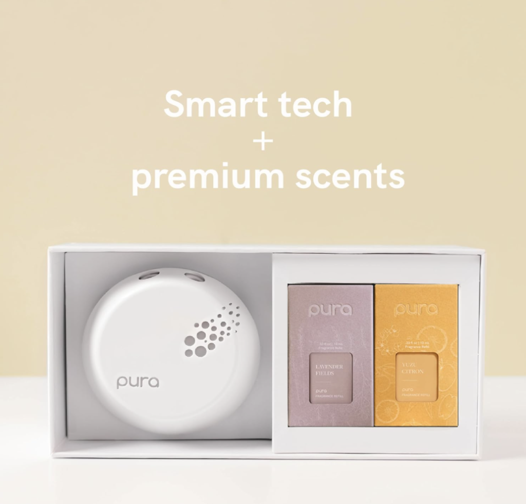 Pura smart home fragrance device starter kit. 