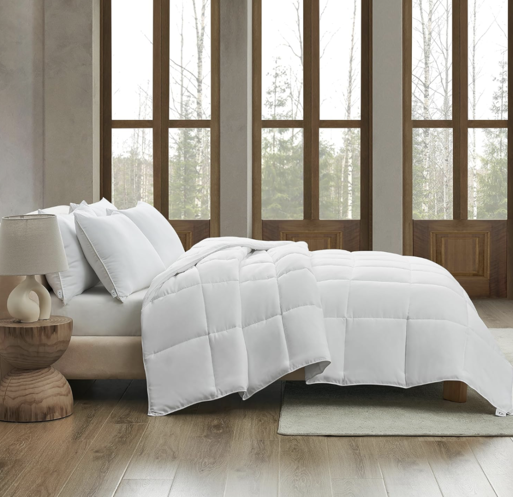 Quilted comforter on sale for Amazon Prime Big Deal Days.