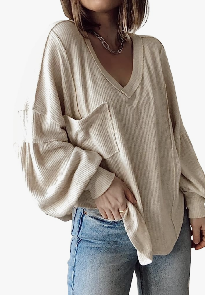 Ribbed knit tunic for women on sale for Prime Day.