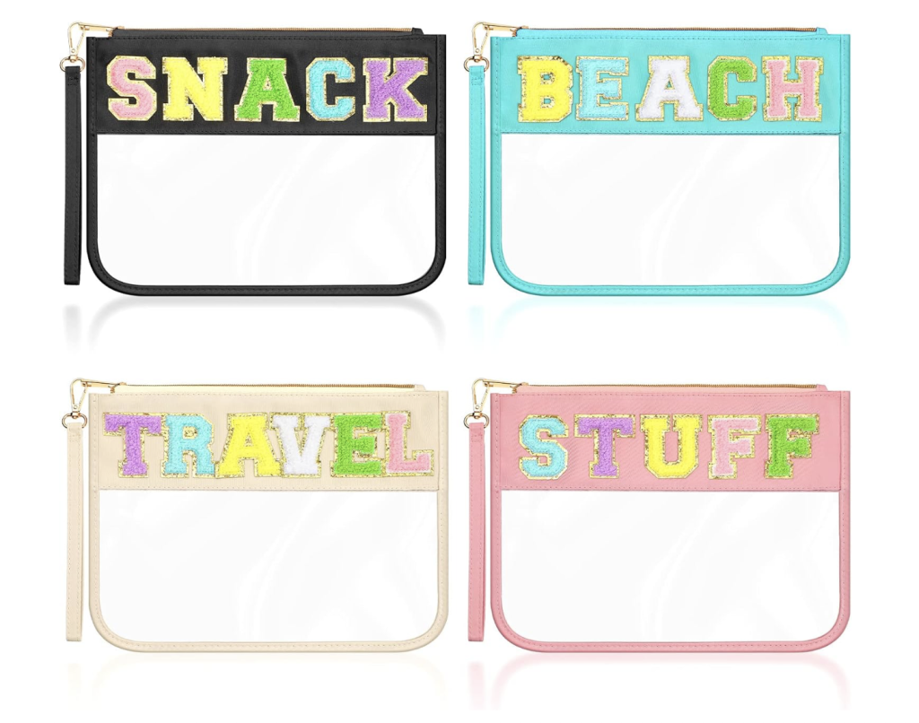 Stoney Clover pouch with clear material to keep accessories organized.