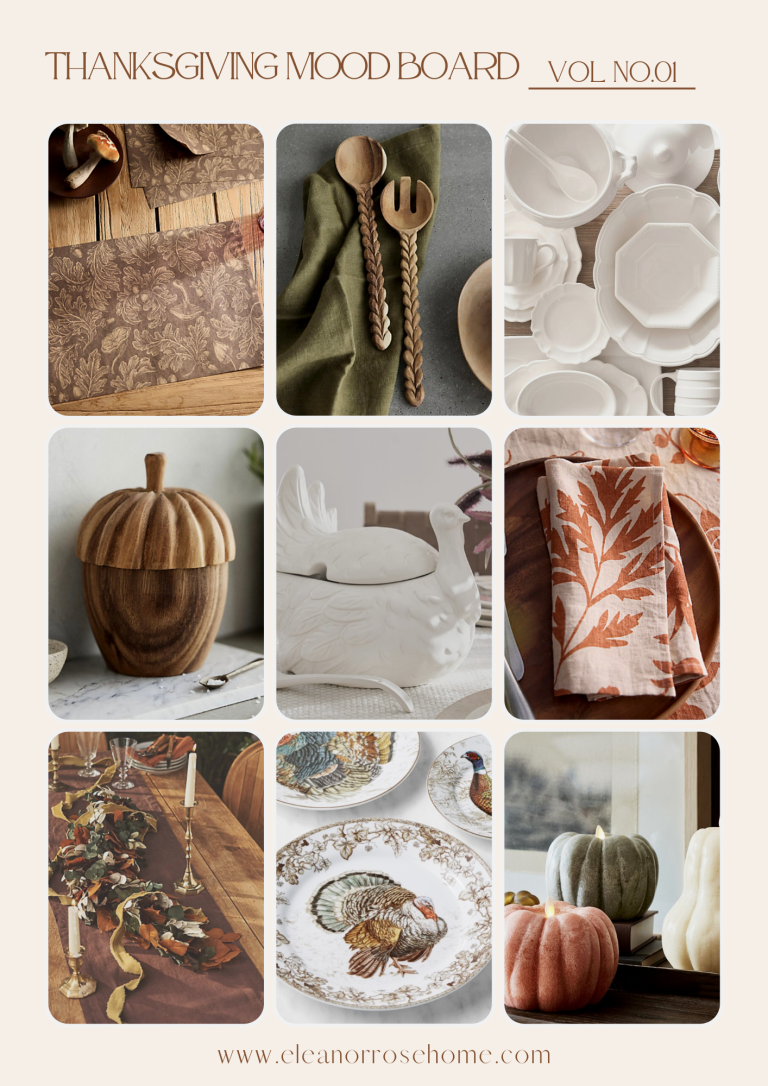 Thanksgiving decor and dinnerware ideas for holiday entertaining.