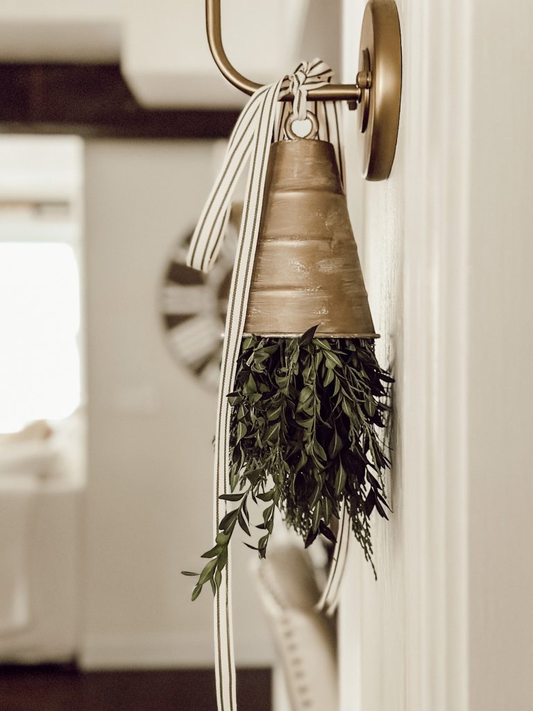 Bell Christmas decoration for cozy holiday decor in our home.