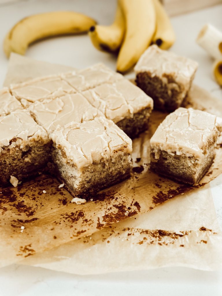 Best banana bars dessert that used overripe banana for a nostalgic treat.
