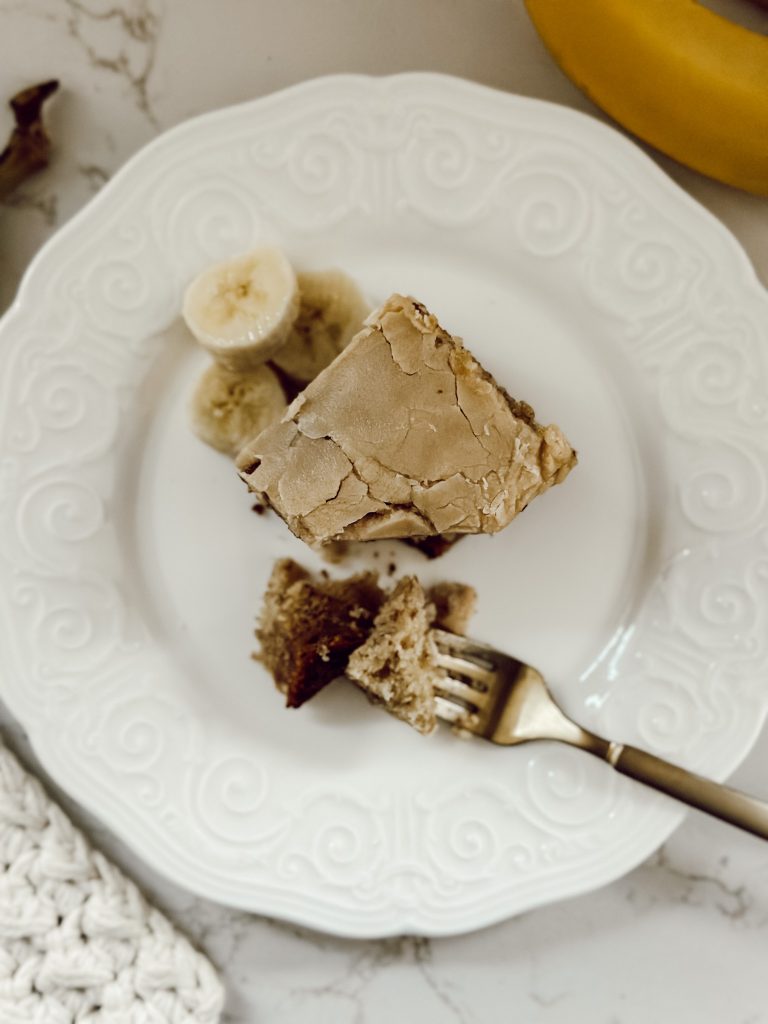 Delicious banana bread recipe with all purpose flour, sugar, and brown bananas.
