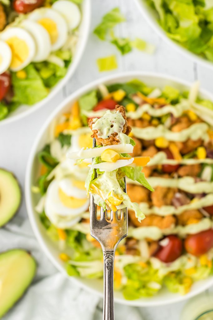 Extraordinary salad recipe that tastes just like the famous Chick-fil-a Cobb salad.