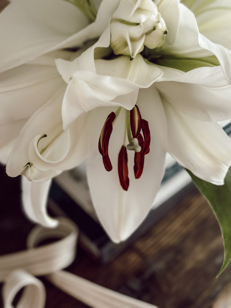 The white lily is a traditional Easter flower that makes a great Easter gift. 