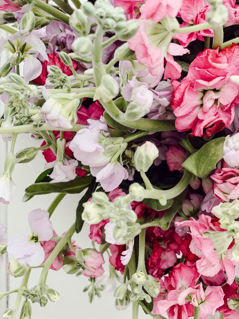 Stock comes in a wide variety of colors like pink, purple, yellow, and white.