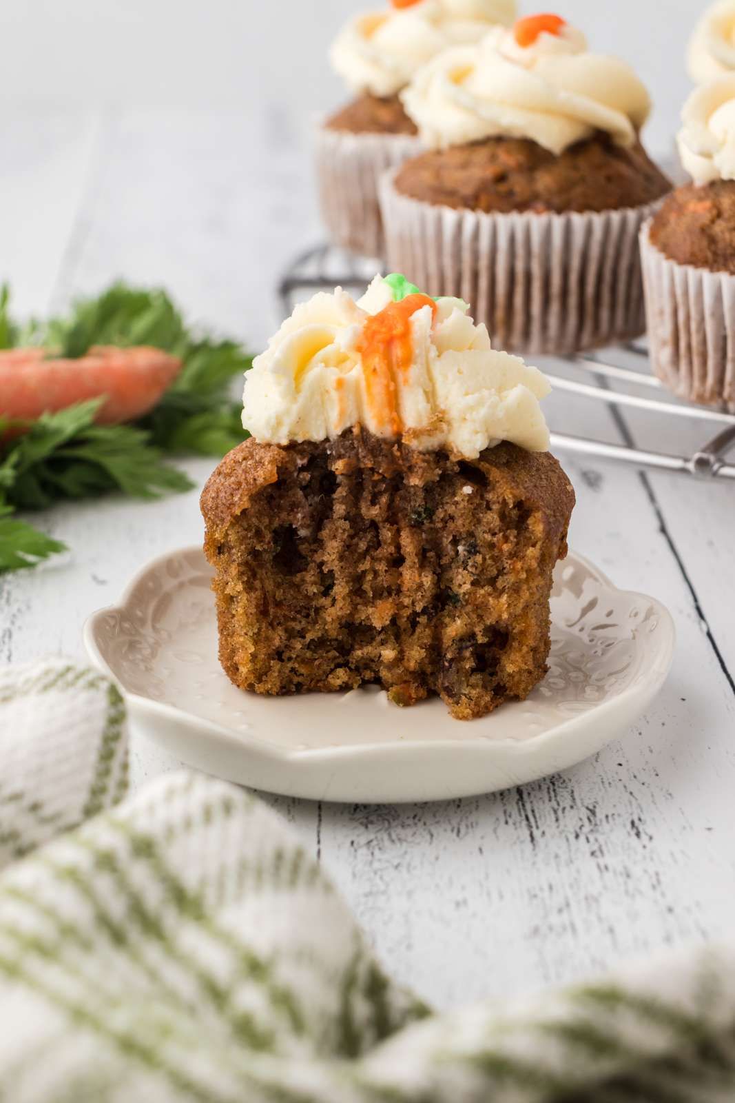 Keto carrot cake recipe with cream cheese frosting.